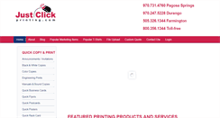 Desktop Screenshot of justclickprinting.com